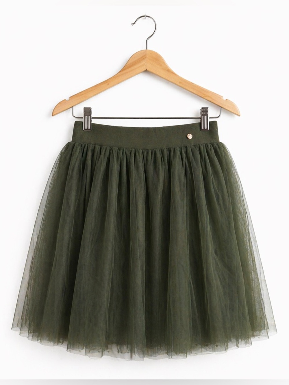 Matilda Jane Olive Green Tulle Skirt Girls Size 16 Layered Fairy Ballet Girlie